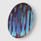 Blauwe pijpen grote klok (Hoek)