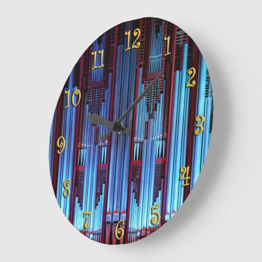 Blauwe pijpen grote klok (Hoek)