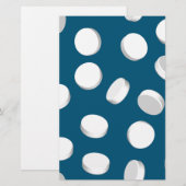 blauwe pillen briefpapier (Voorkant / Achterkant)