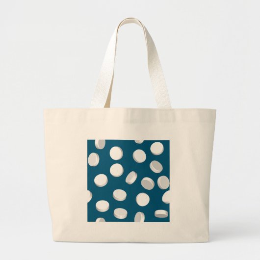 blauwe pillen grote tote bag (Voorkant)