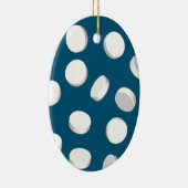 blauwe pillen keramisch ornament (Rechts)