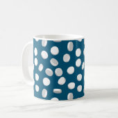 blauwe pillen koffiemok (Voorkant links)
