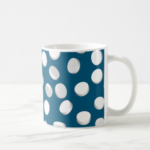 blauwe pillen koffiemok