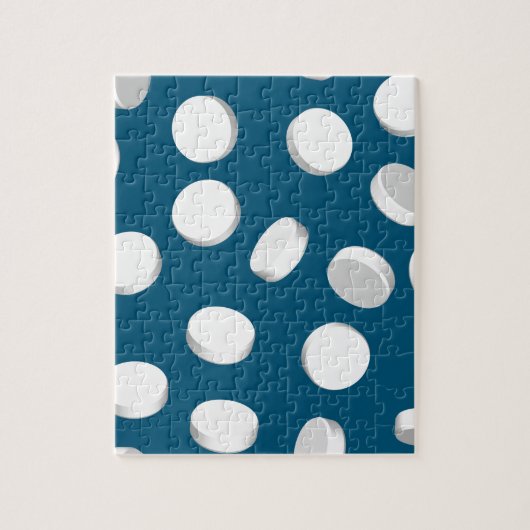 blauwe pillen legpuzzel (Verticaal)