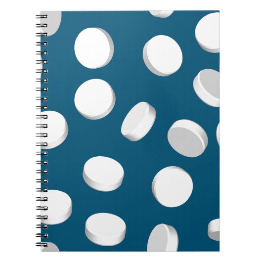 blauwe pillen notitieboek (Voorkant)