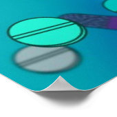Blauwe Pillen Poster (Hoek)