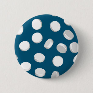 blauwe pillen ronde button 5,7 cm