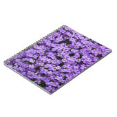 Blauwe pilotenbloemen notitieboek (Linkerzijde)