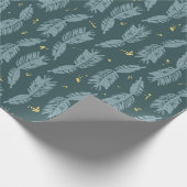 Blauwe pingennaalden met gouden pink cadeaupapier (Hoek)