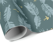 Blauwe pingennaalden met gouden pink cadeaupapier (Rol Hoek)