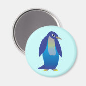 blauwe pinguïn magneet (Voorkant / Achterkant)