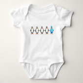 Blauwe pinguïn romper (Voorkant)