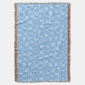 Blauwe pinguïnpatroonachtergrond deken (Voorkant Verticaal)