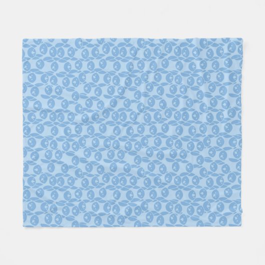 Blauwe pinguïnpatroonachtergrond fleece deken (Voorkant (Horizontaal))