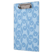 Blauwe pinguïnpatroonachtergrond klembord (Links)