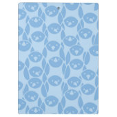 Blauwe pinguïnpatroonachtergrond klembord (Achterkant)