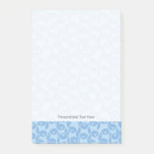 Blauwe pinguïnpatroonachtergrond post-it® notes (Voorkant)