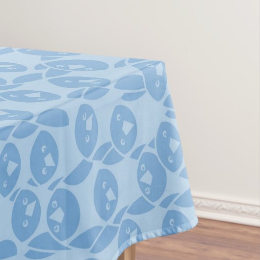 Blauwe pinguïnpatroonachtergrond tafelkleed (Voorbeeld)