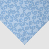 Blauwe pinguïnpatroonachtergrond tissuepapier (Detail)