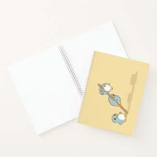 Blauwe pinguïns notitieboek