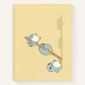 Blauwe pinguïns notitieboek (Voorkant)