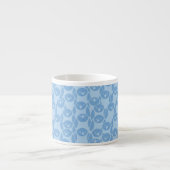 Blauwe pinguïns patroon achtergrond espresso kop (Voorkant)