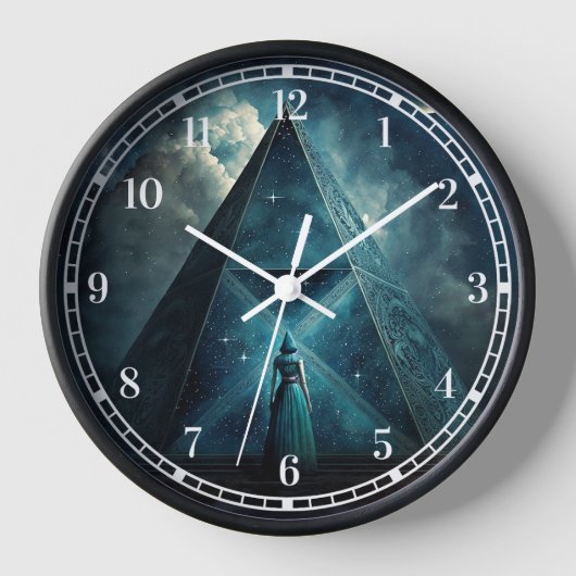 Blauwe piramide Surreal Visionary Art (Voorkant)