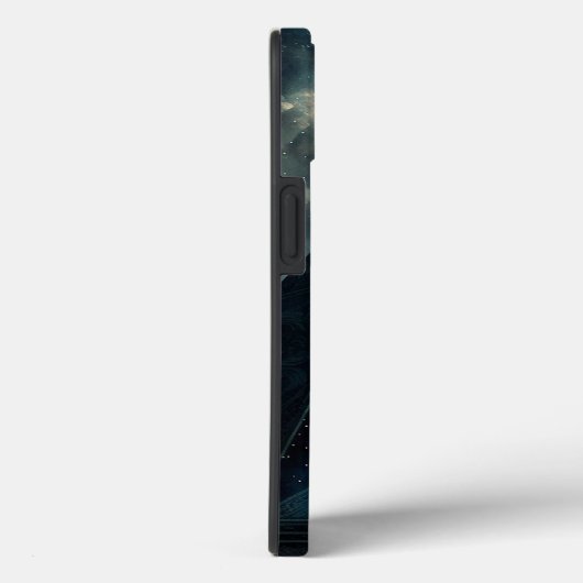 Blauwe piramide Surreal Visionary Art Case-Mate iPhone Case (Achterkant / Rechts)