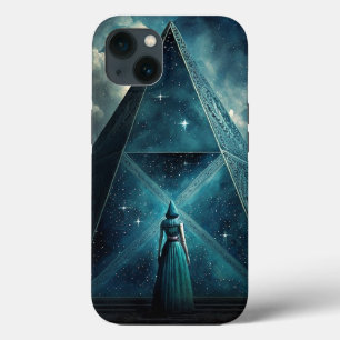 Blauwe piramide Surreal Visionary Art Case-Mate iPhone Case