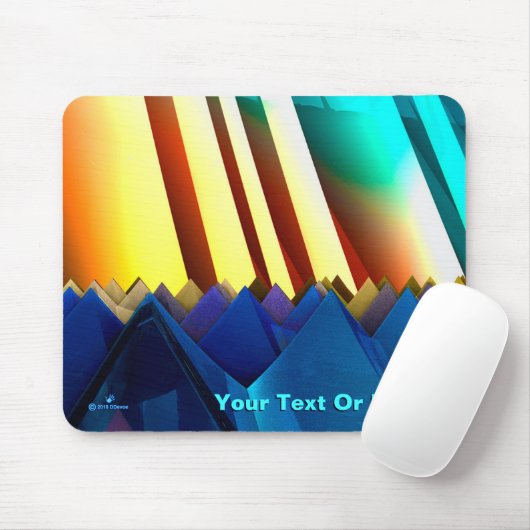 Blauwe piramiden en rism muismat (Met muis)