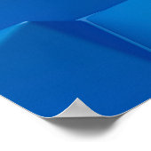 Blauwe piramides poster (Hoek)