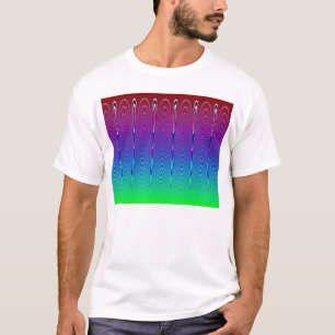 Blauwe Pixel Sunset #6 (app) T-shirt