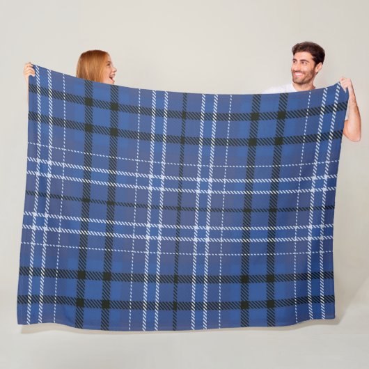 Blauwe Plaid 60x80 Fleece Deken (In situ)