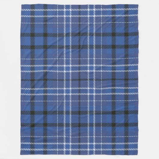 Blauwe Plaid 60x80 Fleece Deken (Voorkant)
