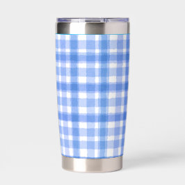  Blauwe Plaid Geïsoleerde Tumbler Drinkbeker