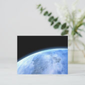 blauwe planeet briefkaart (Staand voorkant)