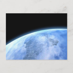 blauwe planeet briefkaart