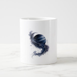 Blauwe Planeet Kosmische Werveling Koffiemok   Hem Grote Koffiekop