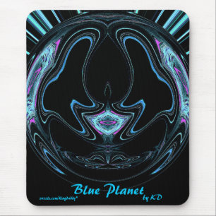 Blauwe Planeet Mousepad Muismat
