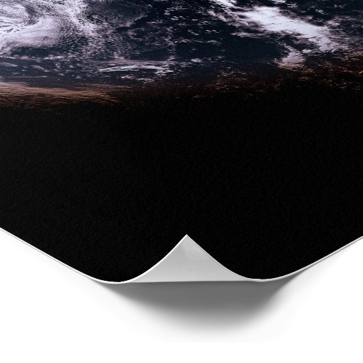 Blauwe planeet poster (Hoek)