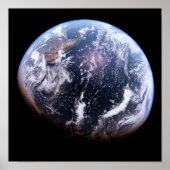 Blauwe planeet poster (Voorkant)