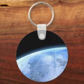 blauwe planeet sleutelhanger (Voorkant)