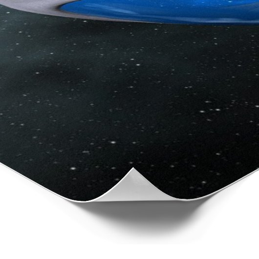 Blauwe planet poster (Hoek)