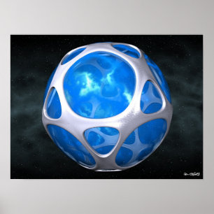 Blauwe planet poster
