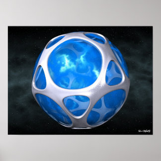 Blauwe planet poster