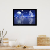 Blauwe planet poster (Keuken)