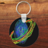 Blauwe planet sleutelhanger (Voorkant)