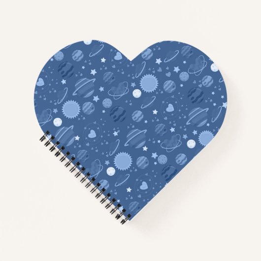 Blauwe planeten notitieboek (Voorkant)