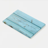 blauwe planken post-it® notes (Schuin)