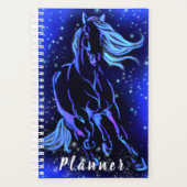 Blauwe plankpaard met Sterrennacht Planner (Voorkant)